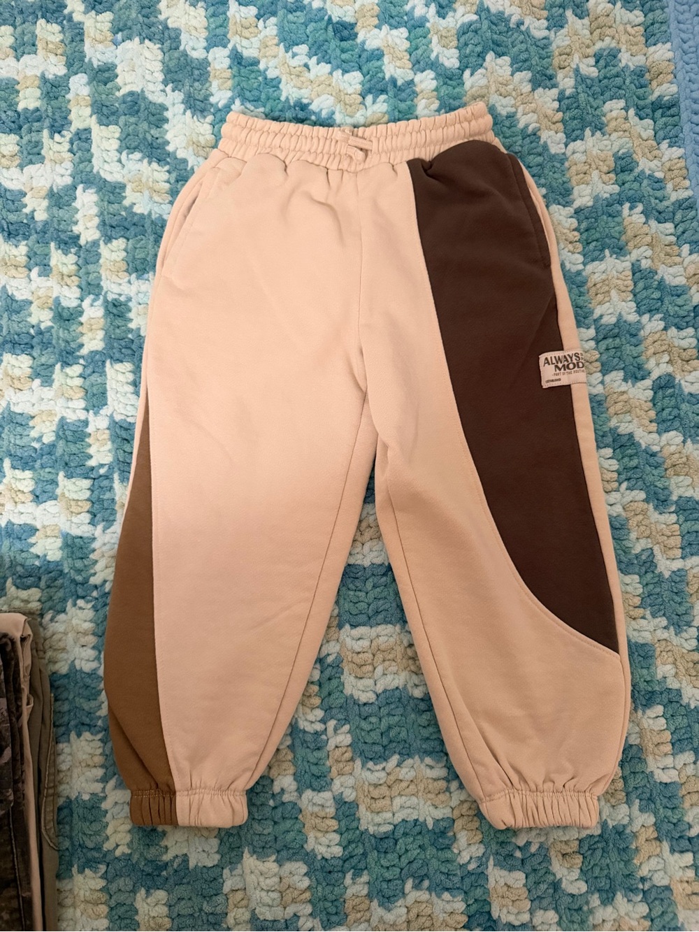 Zara Two-Tone Jogger Pants